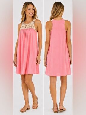Lilly Pulitzer Rachelle Mini Swing Dress Pink Sun Ray